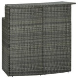 vidaXL Tuinbartafel 120x55x110 cm poly rattan bruin