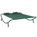 vidaXL Outdoor Day Bed Fabric Black