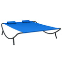 vidaXL Outdoor Day Bed Fabric Black