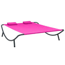 vidaXL Outdoor Day Bed Fabric Black