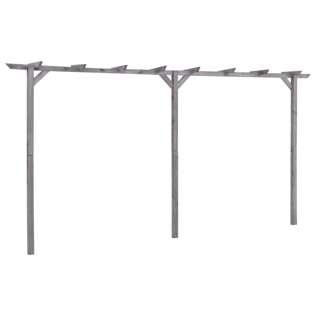 vidaXL Pergola 200x40x205 cm geïmpregneerd grenenhout grijs
