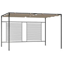 vidaXL Prieel avec uittrekbaar dak 180 g/m² 3x4x2,3 m crème couleur