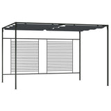 vidaXL Prieel met uittrekbaar dak 180 g/m² 3x4x2,3 m crèmekleurig