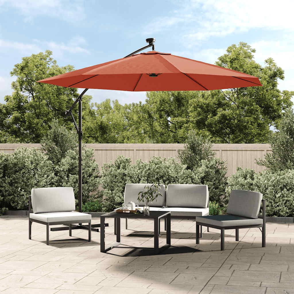 vidaXL Vervangingsdoek voor zweefparasol 300 cm groen