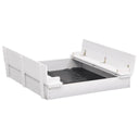 vidaXL Zandbak 95x90x15 cm vurenhout blanc