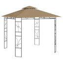 vidaXL Gazebo 160 g/m² 3x3x2.7 m cream