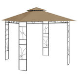 vidaXL Prieel 160 g/m² 3x3x2,7 m crèmekleurig