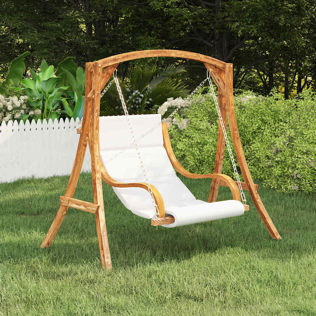 vidaXL Rocking Chair without Rocking Frame with Cushion Bent Wood