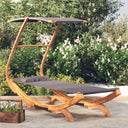 vidaXL Lit lounge avec Luifel 100x190x134 cm massif en bois crème