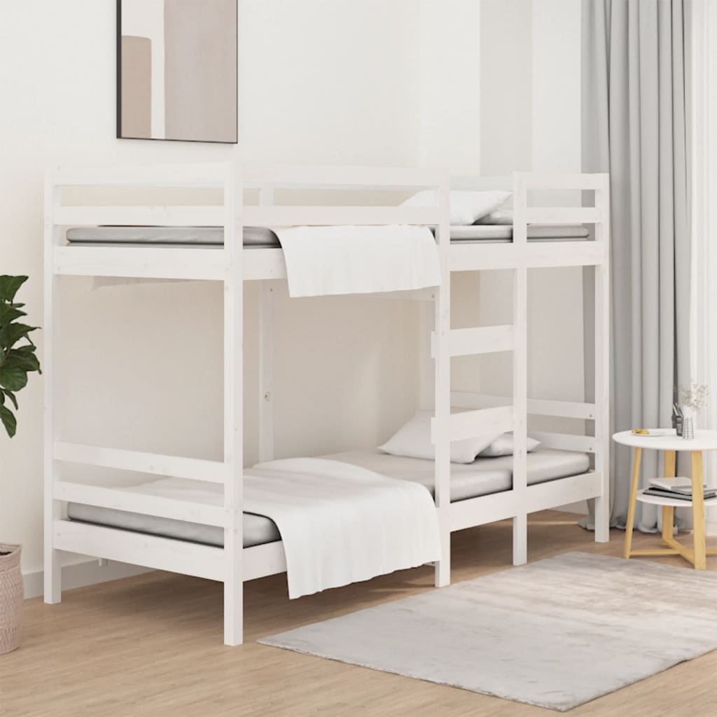 vidaXL Bunk Bed Frame without Mattress Solid Pine Wood 90x200 cm