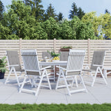 vidaXL Garden Chair Cushions 6 pcs high back 120x50x3 cm fabric anthracite