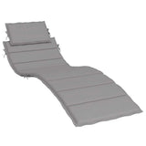 vidaXL Ligbedkussen 186x58x4 cm oxford stof antracietkleurig
