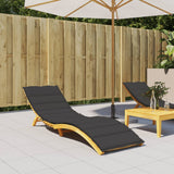 vidaXL Ligbedkussen 200x50x3cm oxford stof antracietkleurig