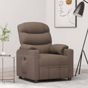 vidaXL Fauteuil électrique verstelbaar stof lichtgrijs