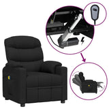 vidaXL Massagestoel elektrisch stof lichtgrijs