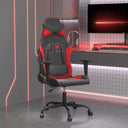 vidaXL Gamestoel kunstleer zwart en blauw
