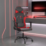 vidaXL Gamestoel kunstleer zwart en blauw