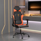 vidaXL Gamestoel kunstleer zwart en blauw