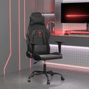 vidaXL Gamestoel kunstleer zwart en blauw