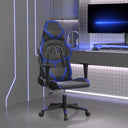 vidaXL Gamestoel artiste noir et bleu