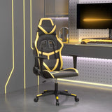 vidaXL Gamestoel kunstleer zwart en blauw