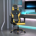 vidaXL Gamestoel artiste noir et bleu