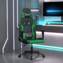 vidaXL Gamestoel artiste noir et bleu