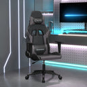 vidaXL Gamestoel artiste noir et bleu