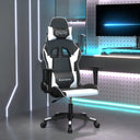 vidaXL Gamestoel artiste noir et bleu