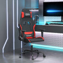 vidaXL Gaming Chair fabric black and cream