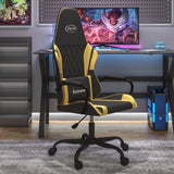 vidaXL Gamestoel kunstleer zwart en blauw