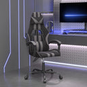vidaXL Gamestoel artiste noir et bleu