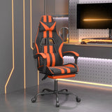 vidaXL Gamestoel kunstleer zwart en blauw