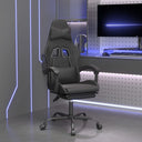 vidaXL Gamestoel artiste noir et bleu