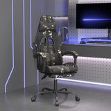 vidaXL Gamestoel kunstleer zwart en blauw