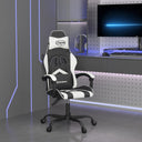 vidaXL Gamestoel artiste noir et bleu