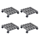 vidaXL Plantentrolleys 2 st Ø30x7,5 cm HKC grijs