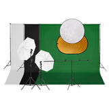 vidaXL Studio de photographie avec ensemble d'éclairage à côté d'un réflecteur