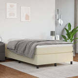 vidaXL Boxspring met matras kunstleer zwart 80x200 cm