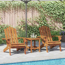 vidaXL Adirondack Garden Chairs 2 pcs Solid Acacia Wood