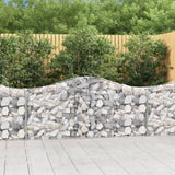 vidaXL Schanskorf gewelfd 200x30x40/60 cm gegalvaniseerd ijzer