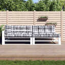vidaXL Palletkussens 5 st stof antracietkleurig