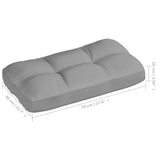 vidaXL Pallet Sofa Cushions 7 pcs anthracite