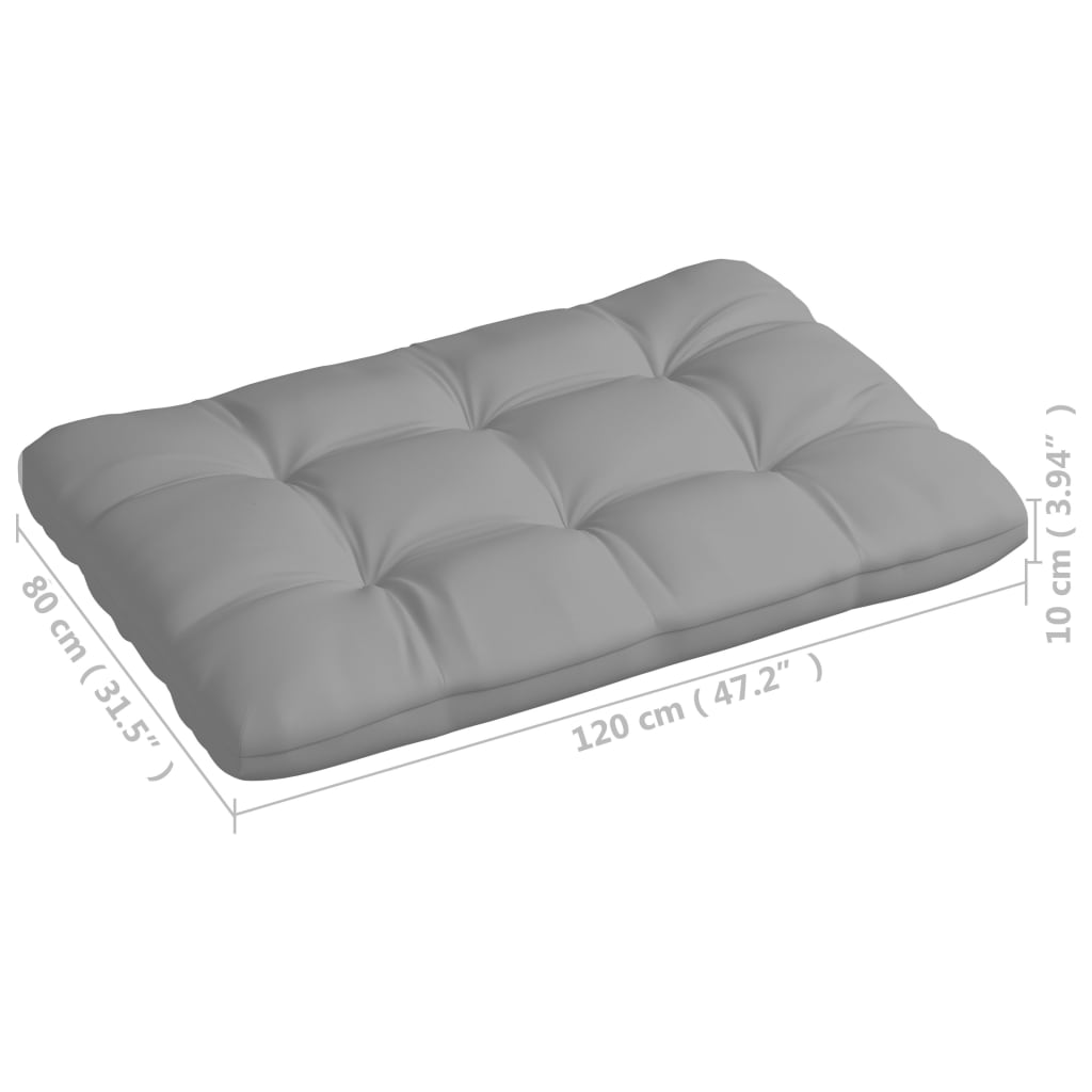 vidaXL Pallet Sofa Cushions 7 pcs anthracite