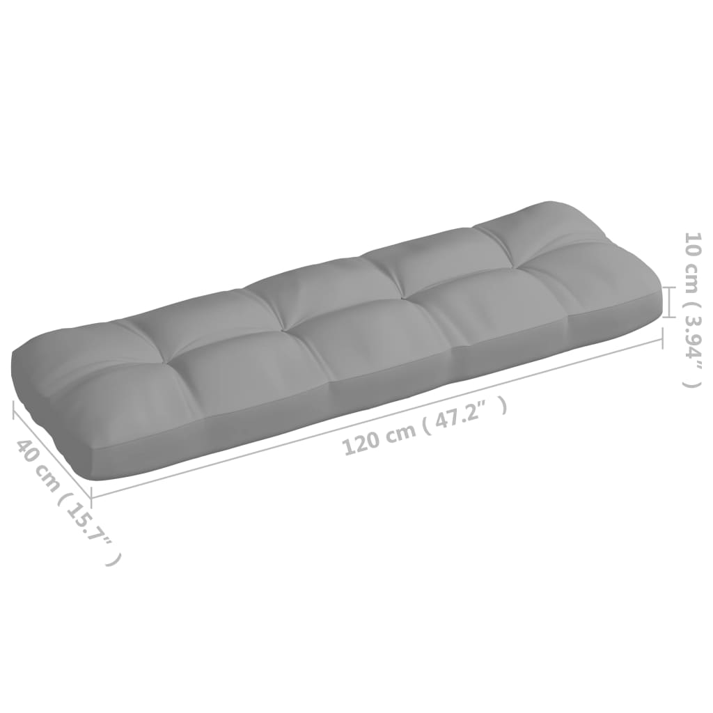 vidaXL Pallet Sofa Cushions 7 pcs anthracite