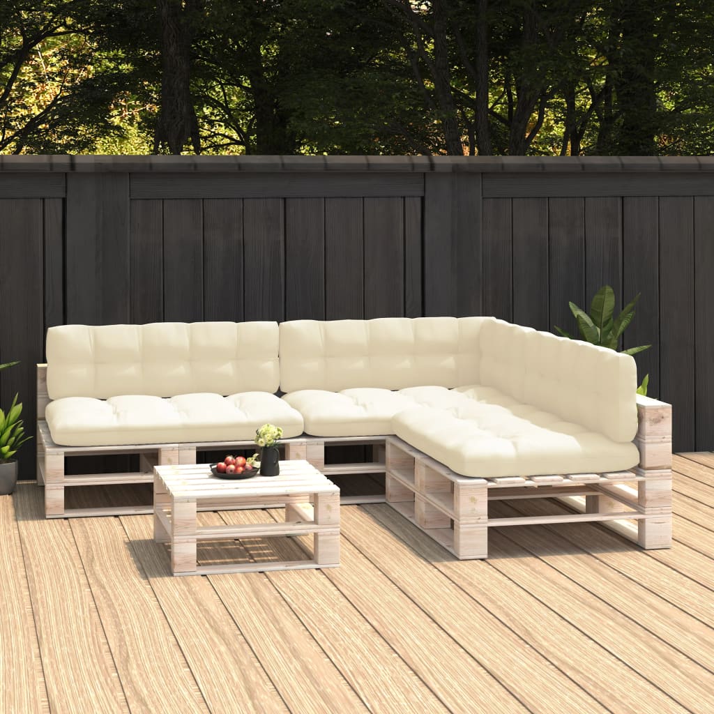 vidaXL Pallet Sofa Cushions 7 pcs anthracite