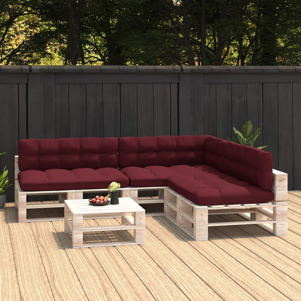 vidaXL Pallet Sofa Cushions 7 pcs anthracite