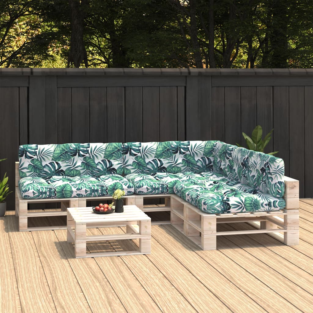 vidaXL Pallet Sofa Cushions 7 pcs anthracite