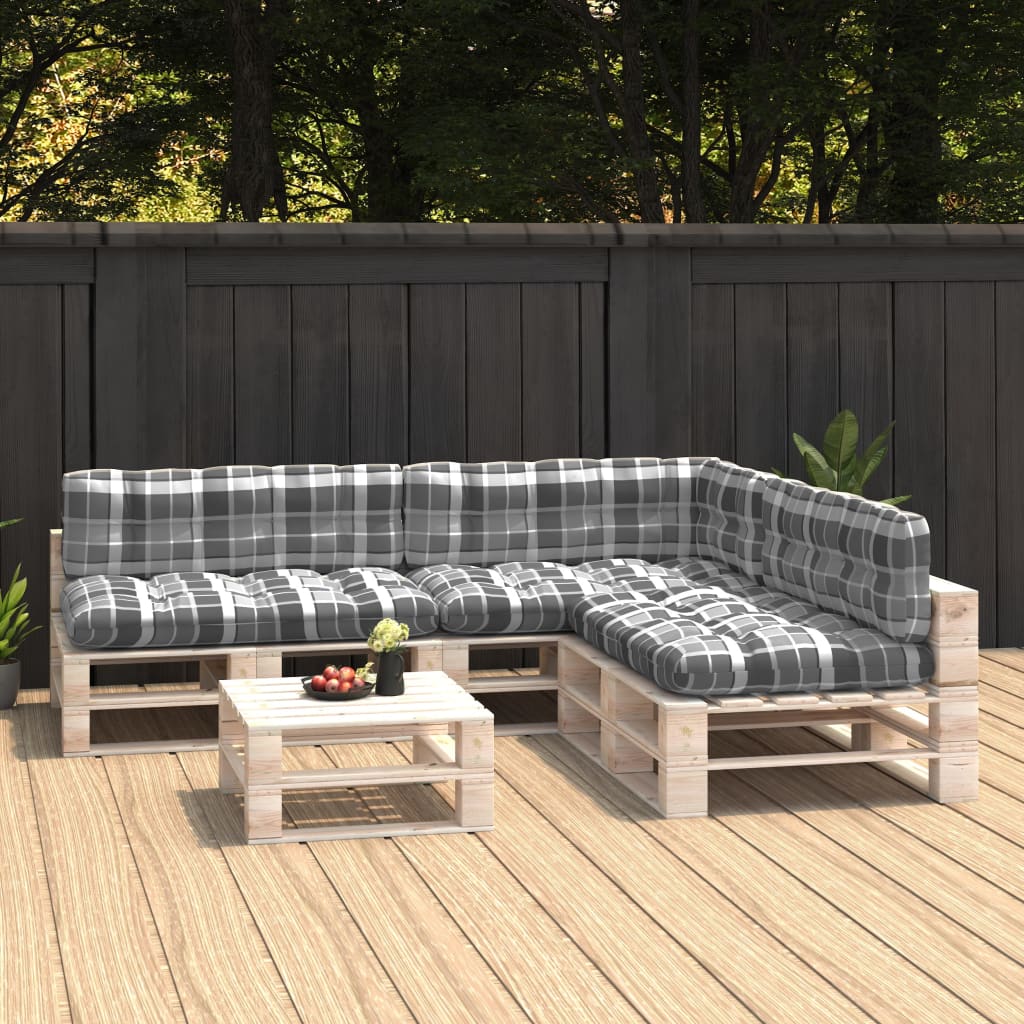 vidaXL Pallet Sofa Cushions 7 pcs anthracite
