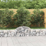 vidaXL Gabion Curved 200x30x40/60 cm Galvanized Iron